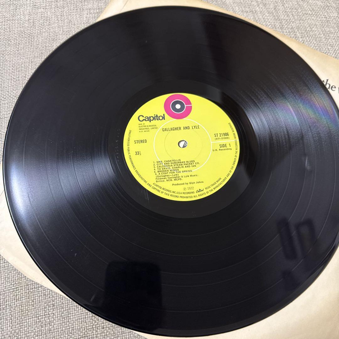 Gallagher And Lyle UK盤レコード