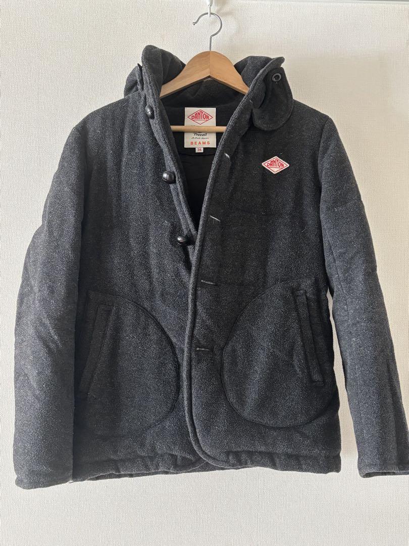 【とても美品】S 34サイズ DANTON ダウンジャケット BEAMS グレー DANTON×BEAMS 別注 ダークグレー ダウンジャケット 34サイズ