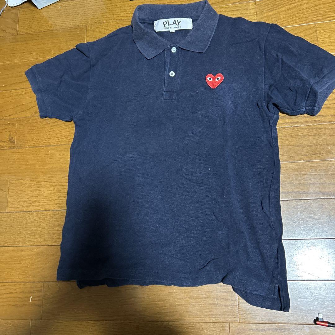 PLAY COMME des GARÇONS ポロシャツ M ネイビー トップス