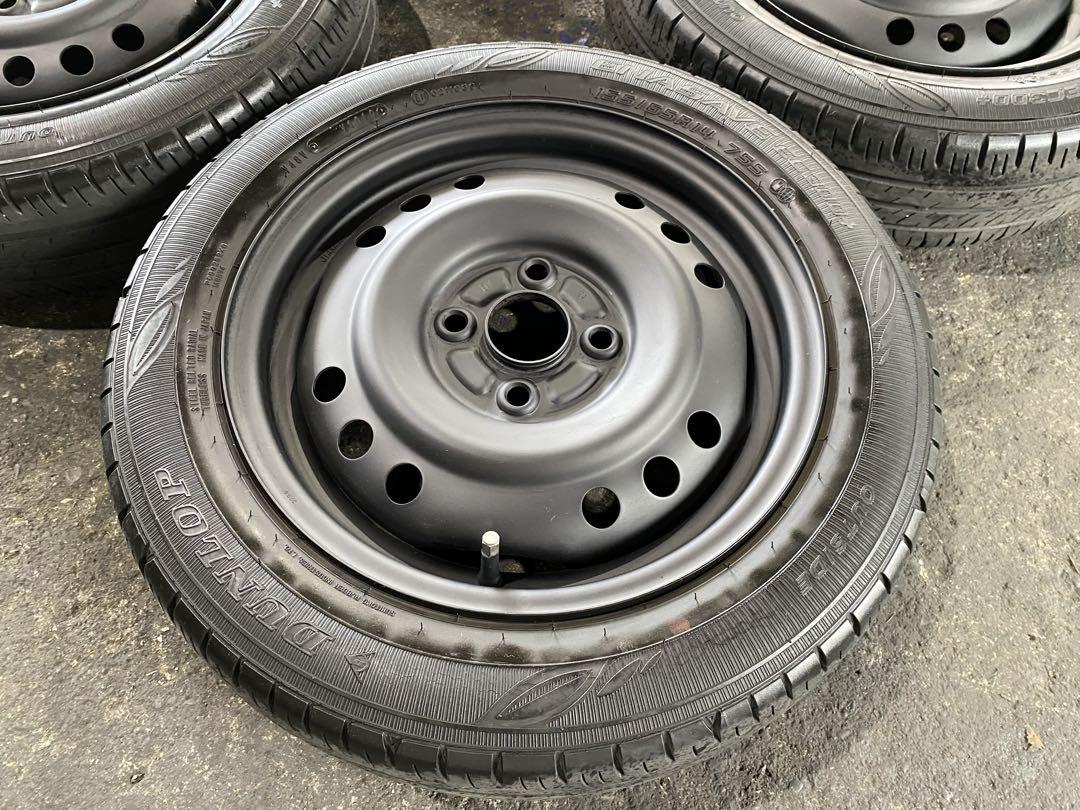 大阪 引取可 155/65R14 タイヤホイール 4本セット