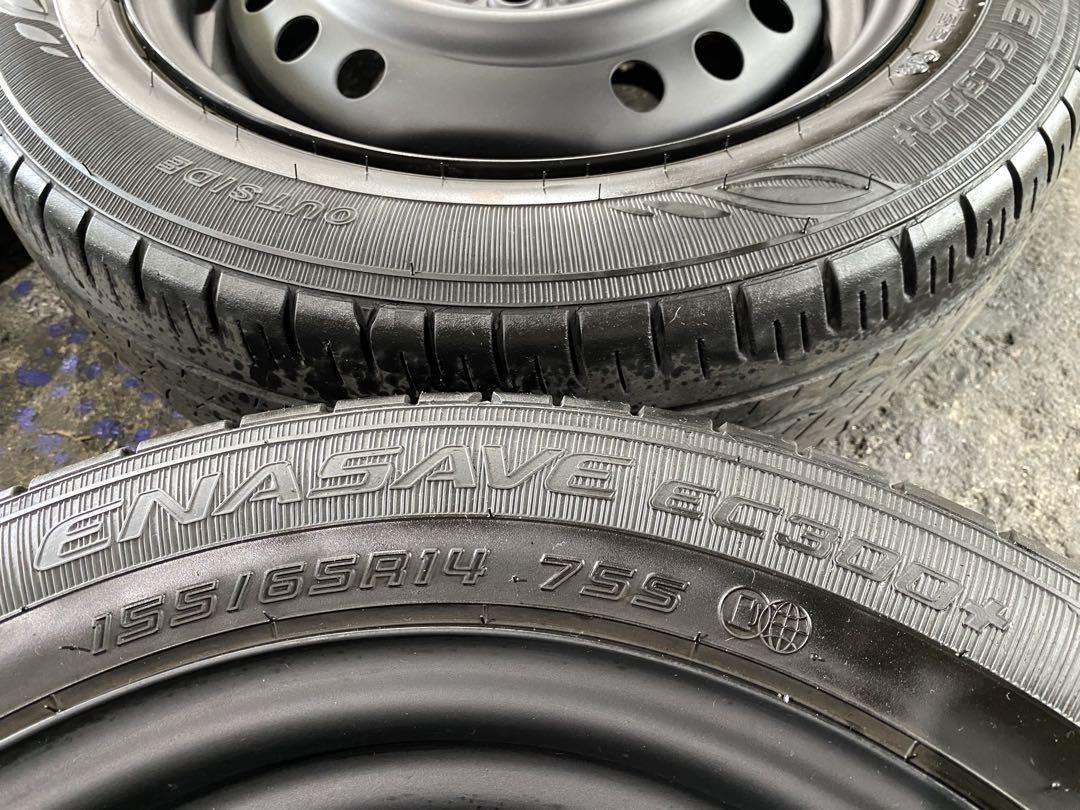 大阪 引取可 155/65R14 タイヤホイール 4本セット