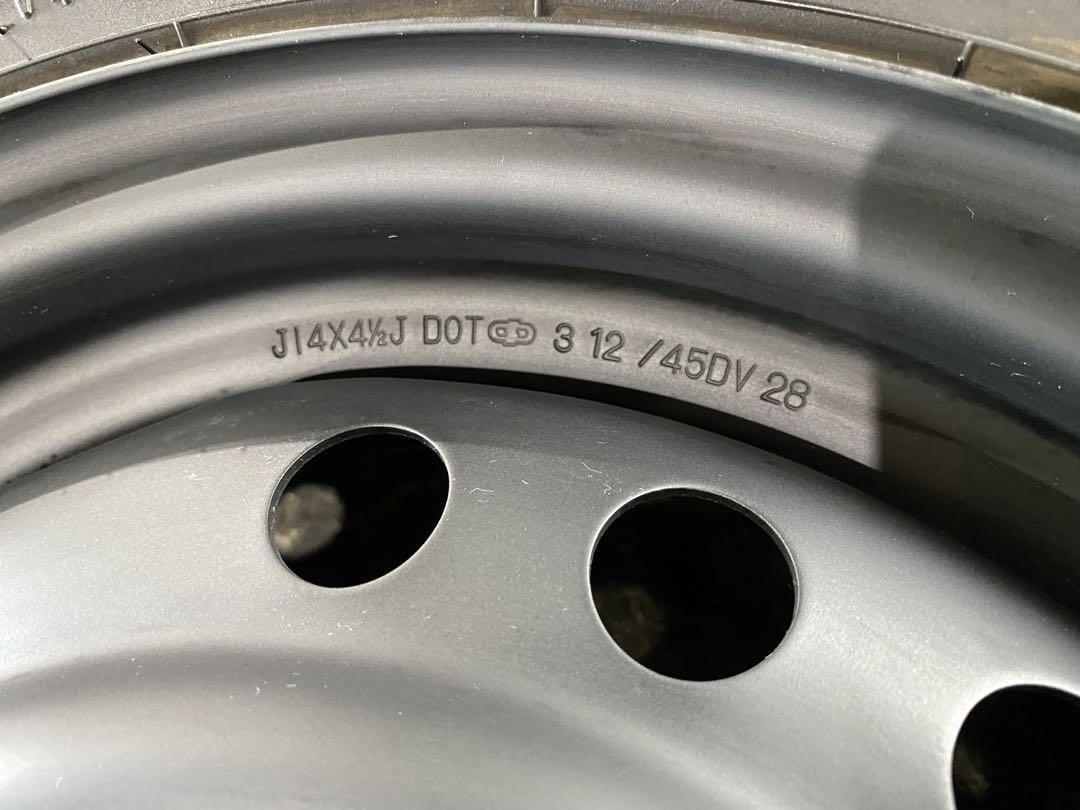 大阪 引取可 155/65R14 タイヤホイール 4本セット