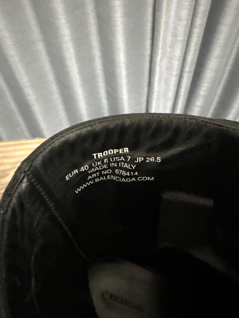 BALENCIAGA TROOPER BOOTS バレンシアガトルーパー