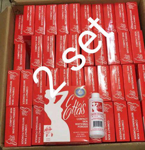 ettas skin whitening powder 2 set