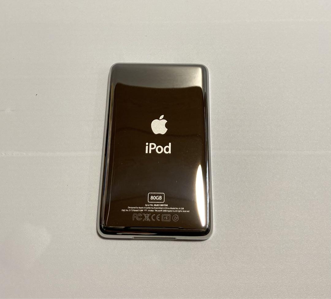 iPod classic 第6世代 80GB 黒 ブラック パネル、電池新品