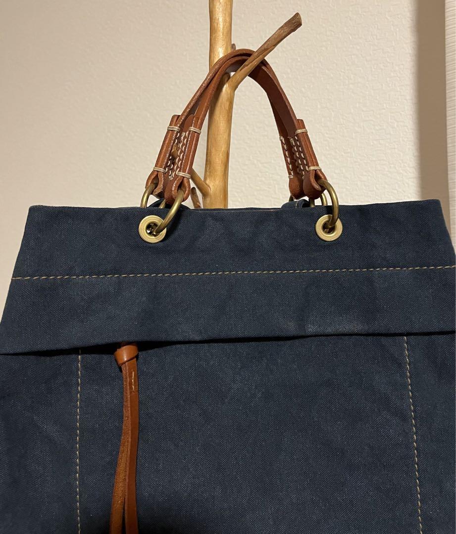 ブランド通販 genten 使いやすいリュック 帆布 - メルカリ バッグ