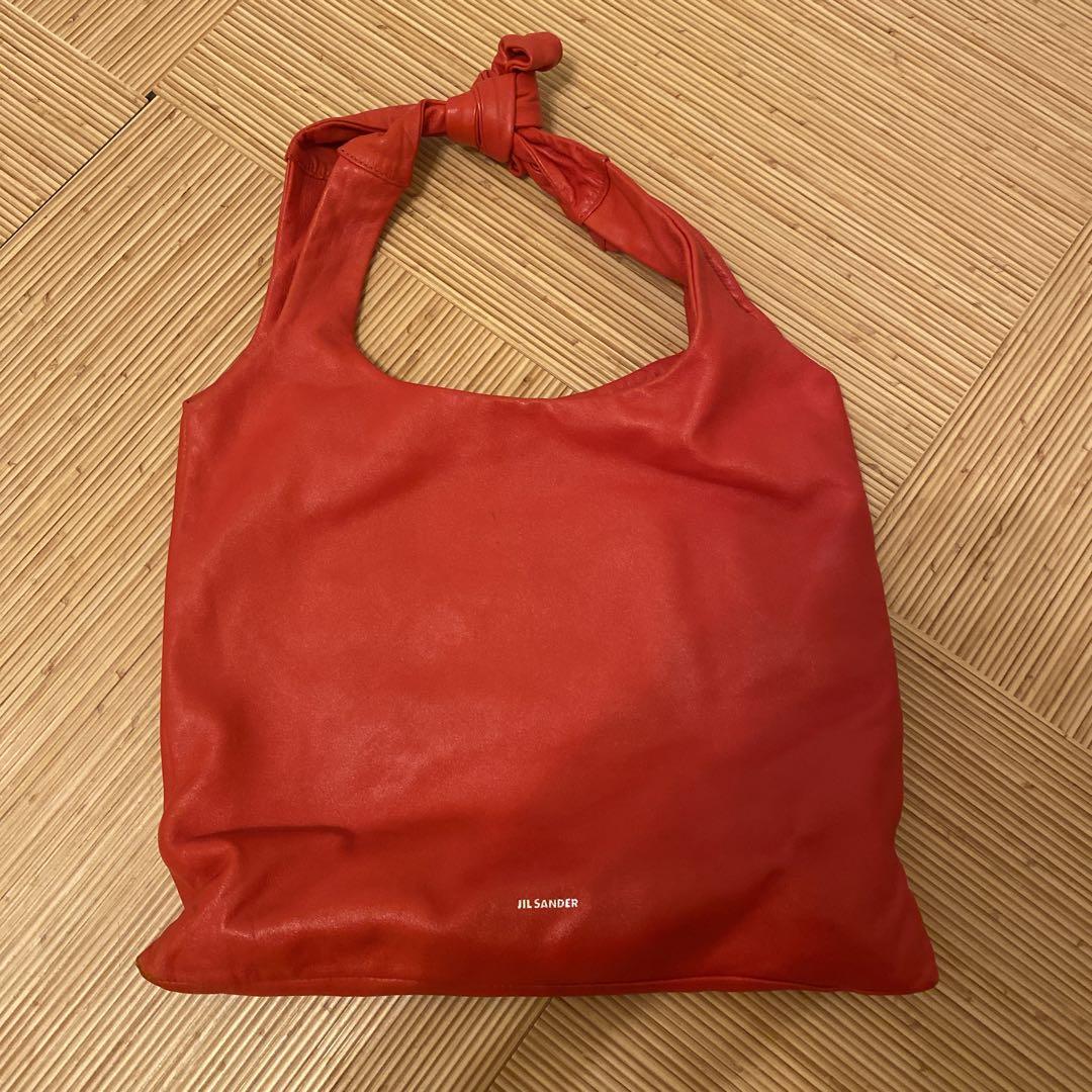 JIL SANDER ハンドバッグ　赤