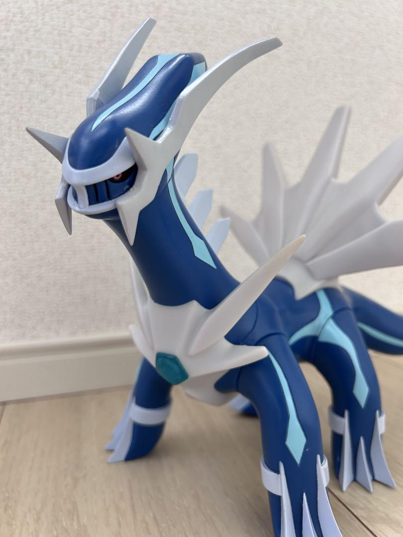 [未開封品・レトロ]ポケモン　組立式DXソフビフィギュア　ディアルガ・ギラティナ 未開封品・レトロ]ポケモン 組立式DXソフビフィギュア
