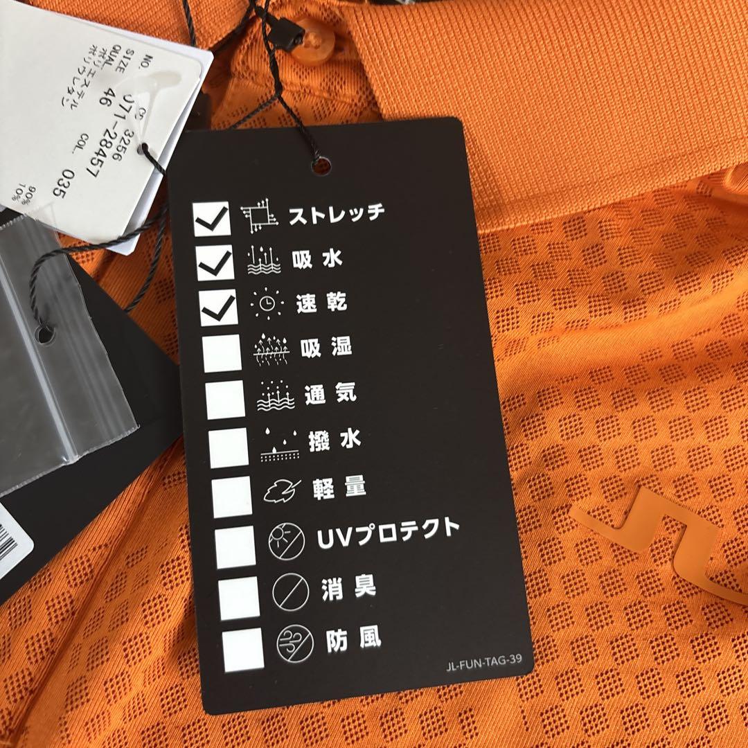 新品 ジェイリンドバーグ メンズ ポロシャツ 春夏 オレンジ M