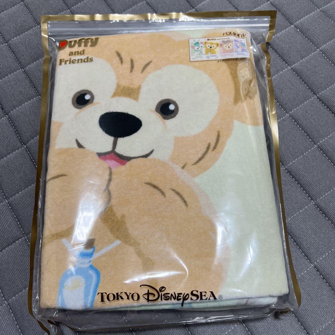 ダッフィー　バスタオル　新品 新品 ダッフィーのバスタオル横77cm縦150cm大き目バスタオル