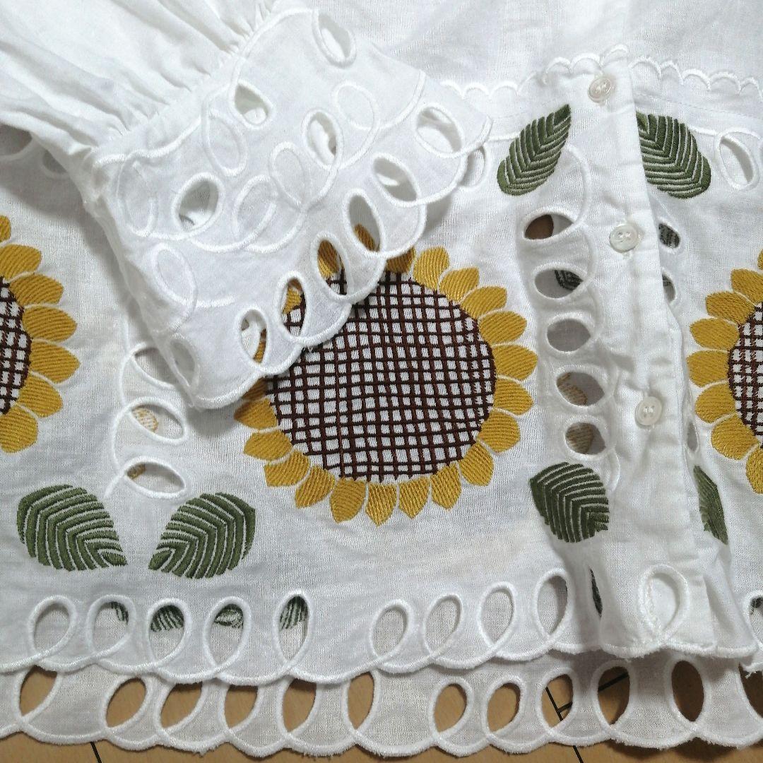 ブラウス　ハンドメイド　ひまわり　刺繍　専用 c73103347108505ea7da2367e48862