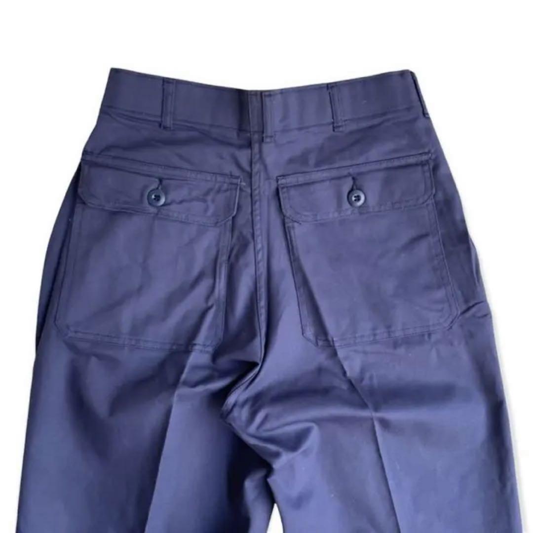 超希少 Deadstock 80s US.NAVY ユーティリティPT ナス紺