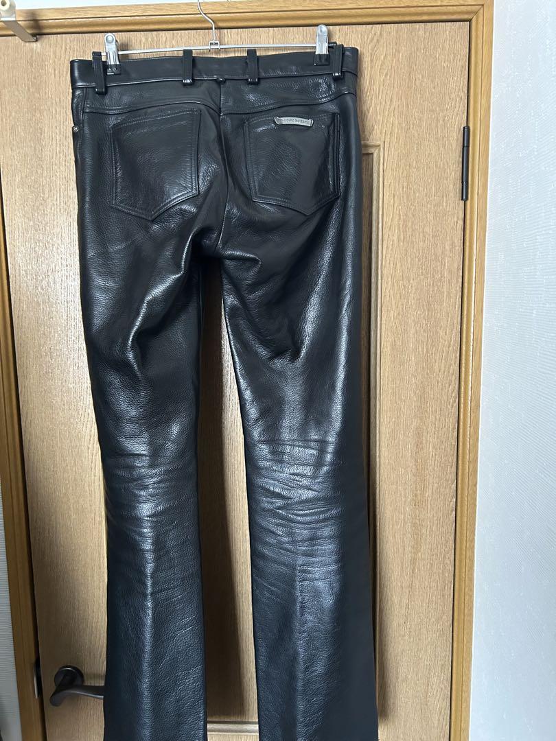 今月最終特別価格　美品クロムハーツレザーパンツ30SR