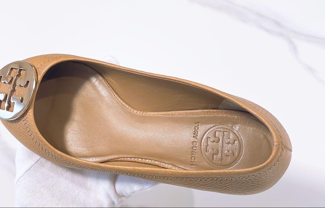 美品 TORY BURCH 正規品トリーバーチ本革フラットシューズ