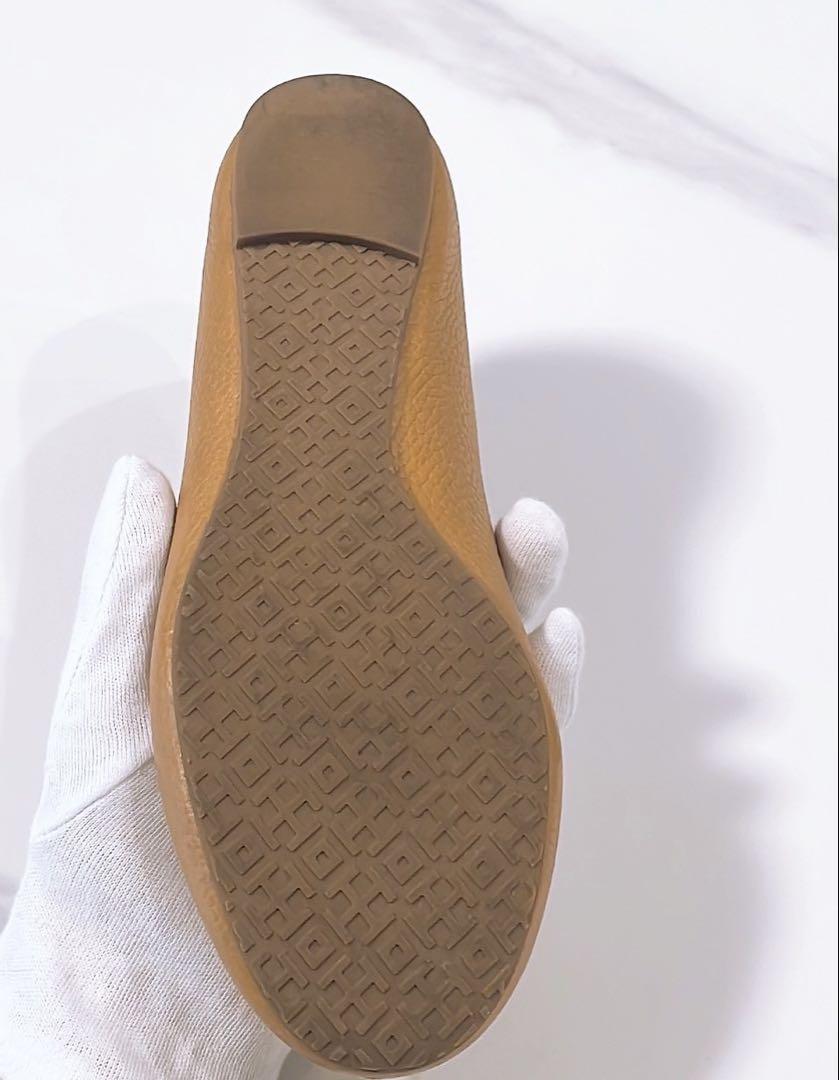 美品 TORY BURCH 正規品トリーバーチ本革フラットシューズ