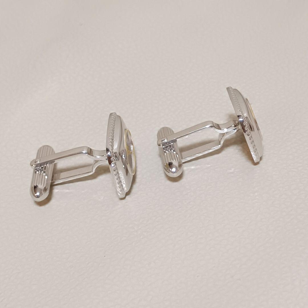 極上美品【バーバリー】カフリンクス カフスボタン シルバー