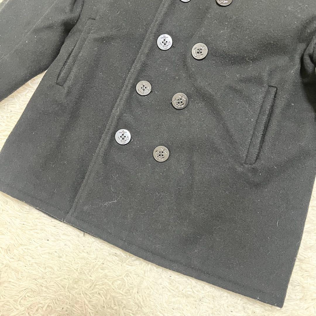 定番✨ショット ピーコート 740N 黒 42 米国製 ウール キルティング 冬 定番✨ショット ピーコート 740N 黒 42 米国製 ウール キルティング 冬