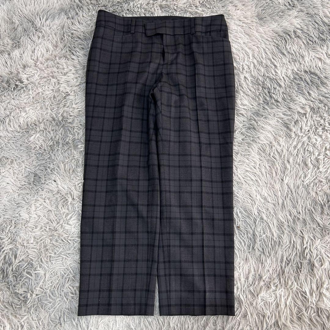 m6371【美品 23区】スーツスラックス チェック柄 46 3XL ウール 7,899円