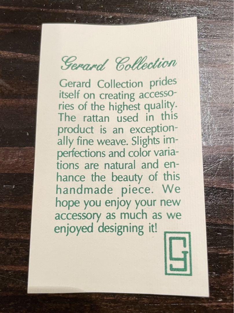 チェンマイGerard Collection  籐 バッグ（ビジュー付き）