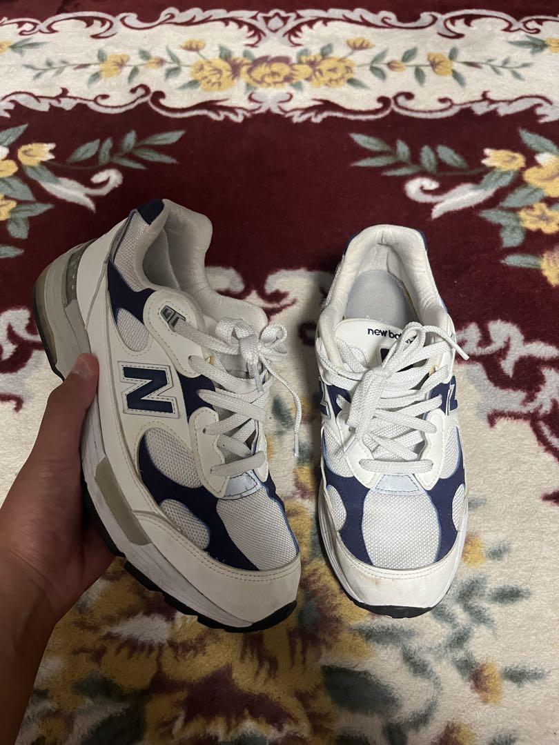New Balance 992 スニーカー ホワイト|ネイビー