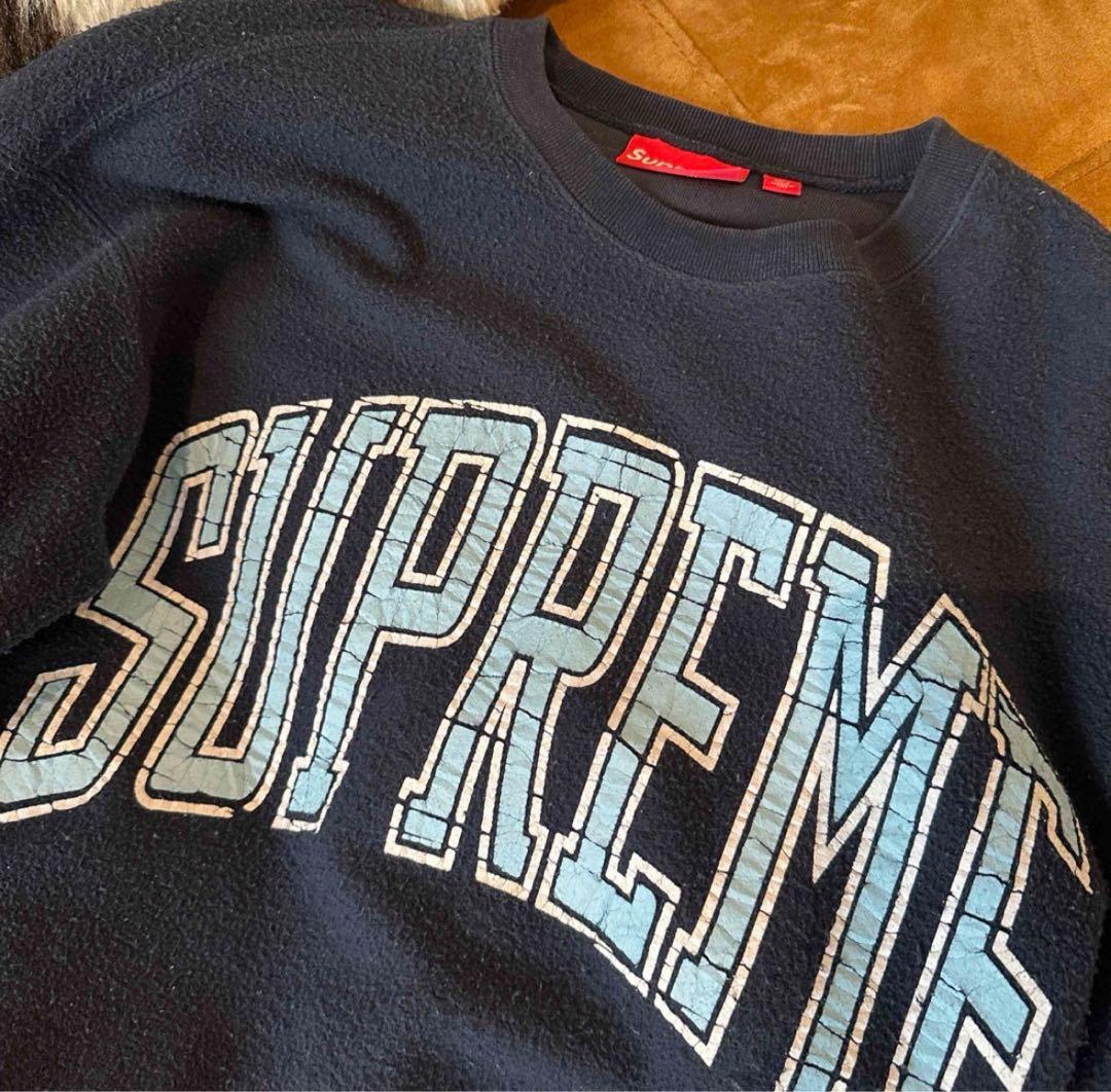 レアSupreme 2023AW inside out クルーネックネイビーS