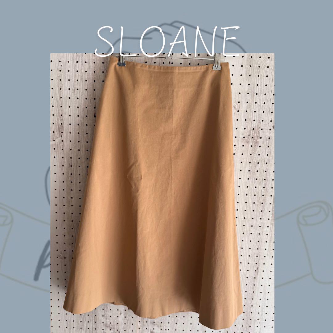 未使用級✨SLOANE スローン ロングフレアスカート ベージュ size1