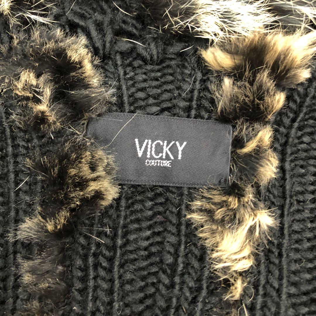 Vicky Couture ラビットファージャケット ビッキー リアルファー