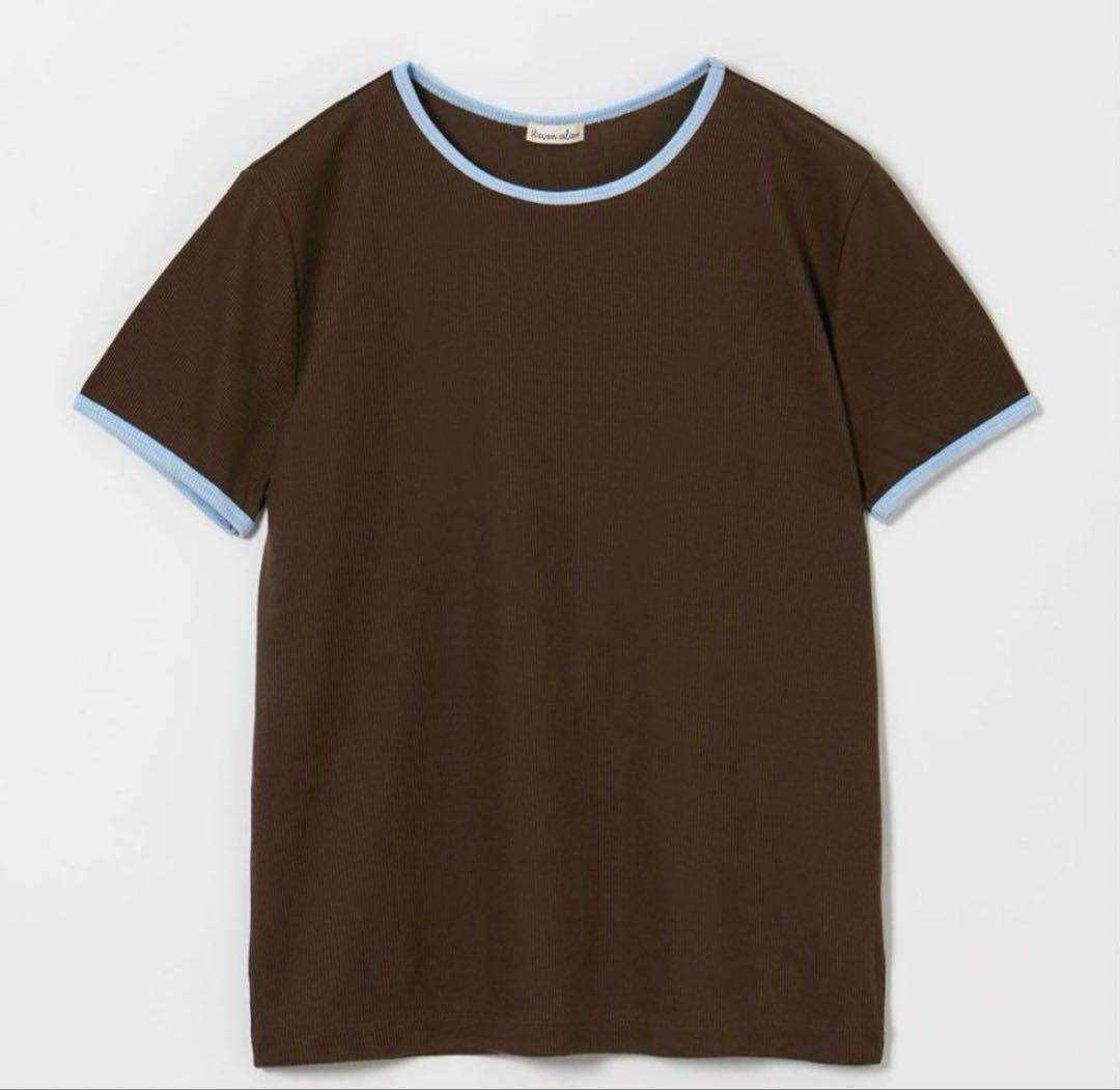 【新品未使用】＜Steven Alan＞リンガー Tシャツ ブラウン