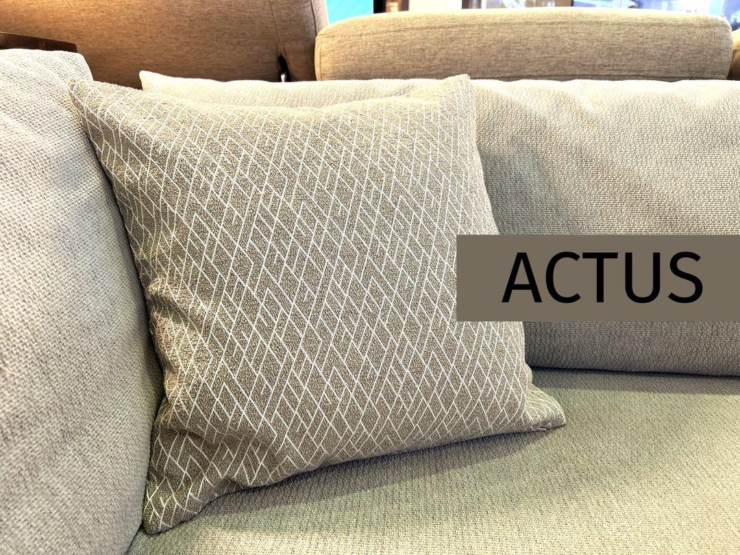 【新品未使用】ACTUS INDOOR クッションカバー 43cm角 グレー INDOOR クッションカバー 43cm角 グレー｜【公式】ACTUS online
