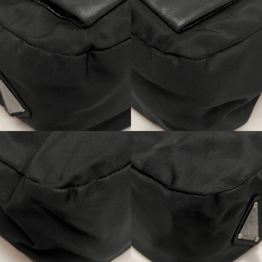 ✨レア美品✨プラダ　アーカイブ　ナイロン×ナッパレザーショルダーバッグ　スタッズ