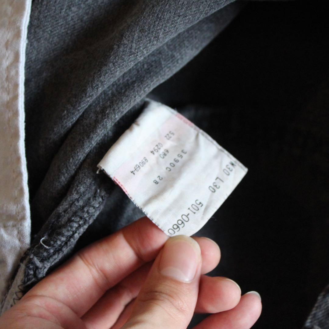 ［雰囲気◎］90s Levi's 501 ブラックデニムパンツ 後染め usa製