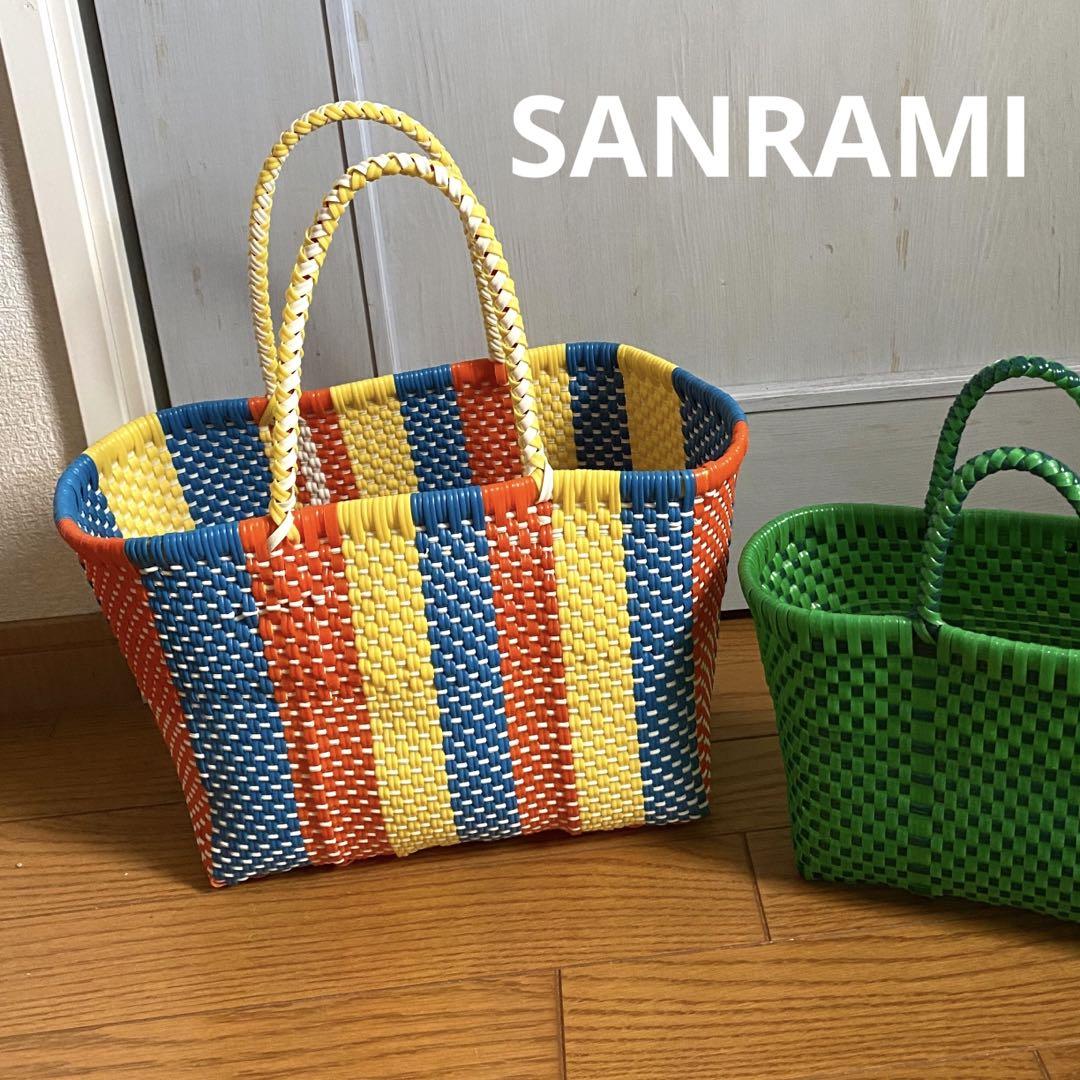 再出品 サンラミ メルカドバッグ ミディアム カラフル