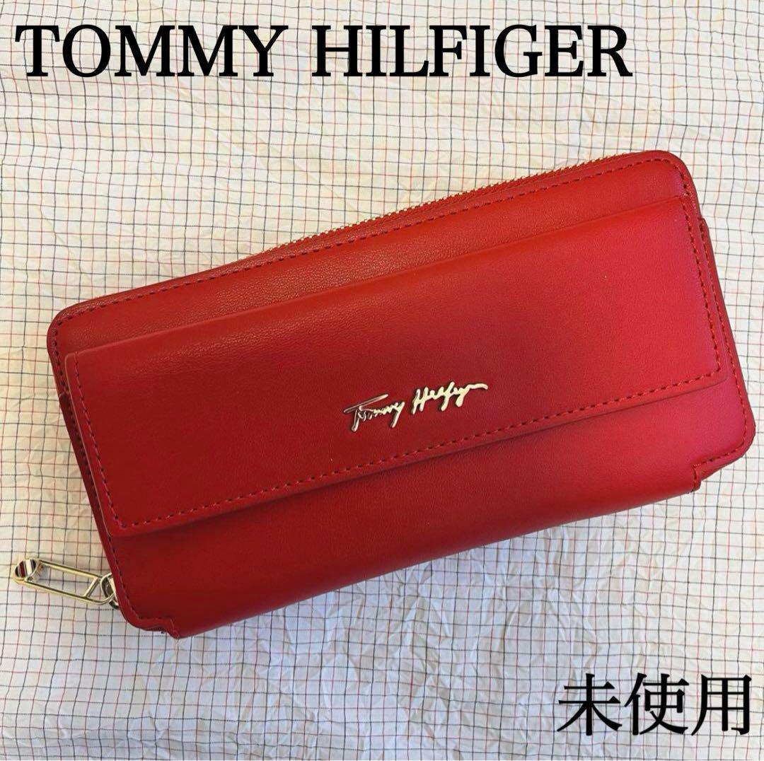 未使用 トミーヒルフィガー 長財布 ウォレット ラウンド
