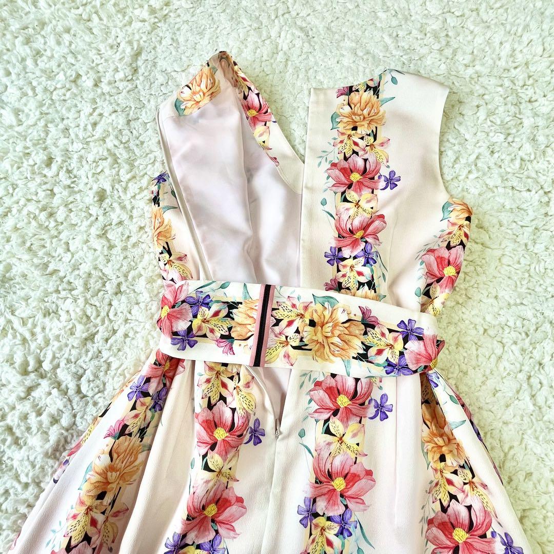 極美品♡グレースコンチネンタル フラワーラインプリントドレス