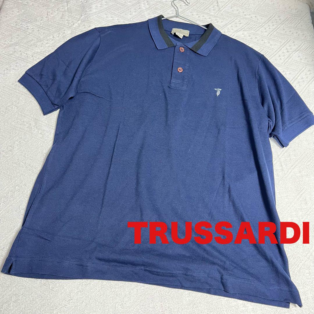 TRUSSARDI ポロシャツ　メンズ大きめM トラサルディ