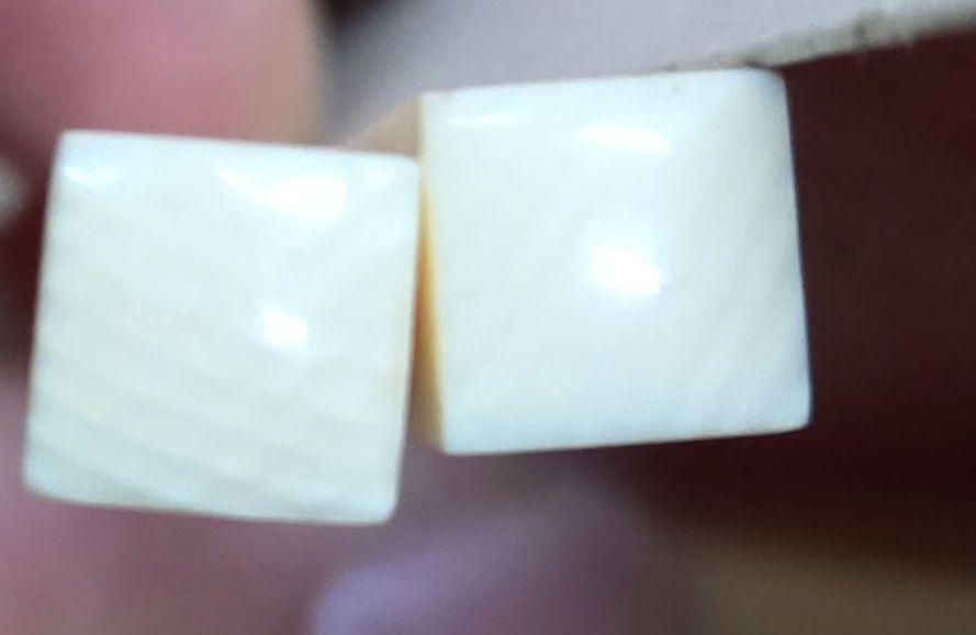 未使用】象牙風 象牙調 箸 夫婦箸 ペア 2膳 ケースつき レトロ
