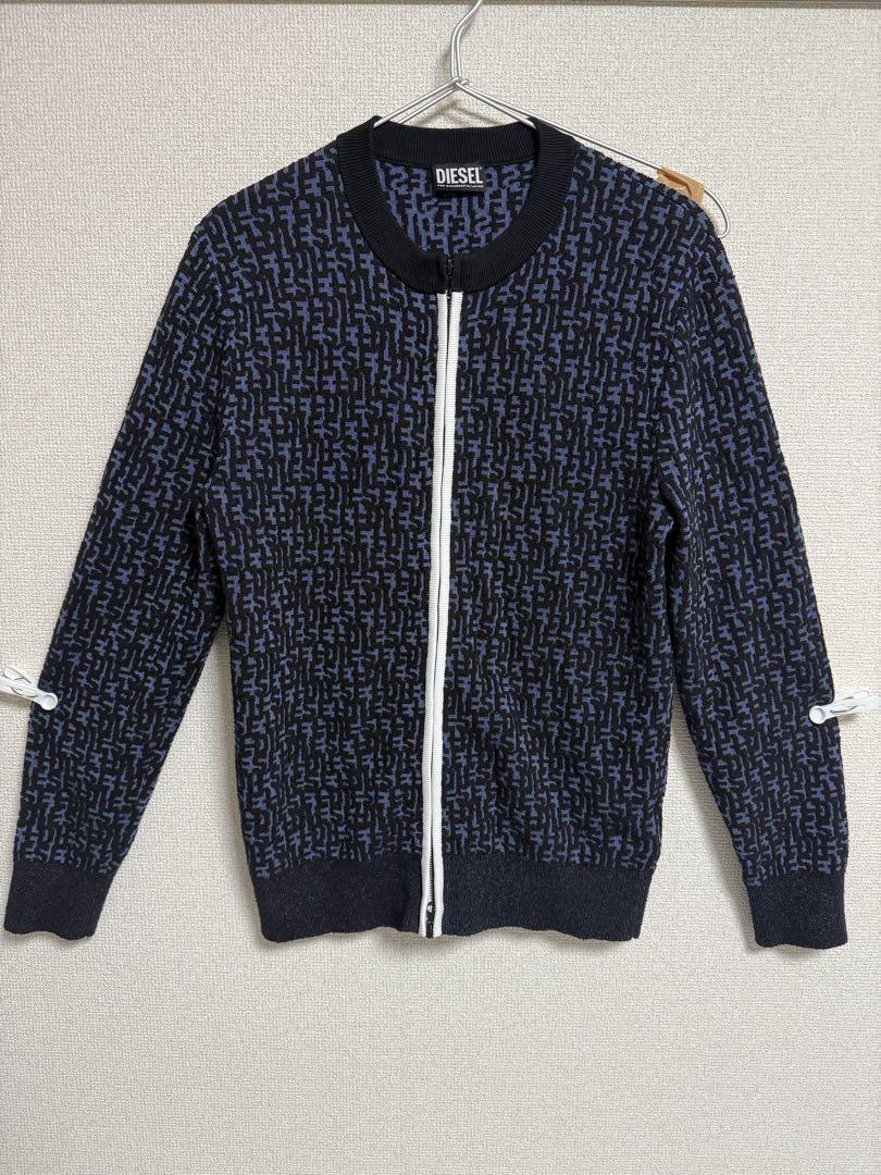 DIESEL ディーゼル　 k-obe-ZIP ジャガードジップニット　S