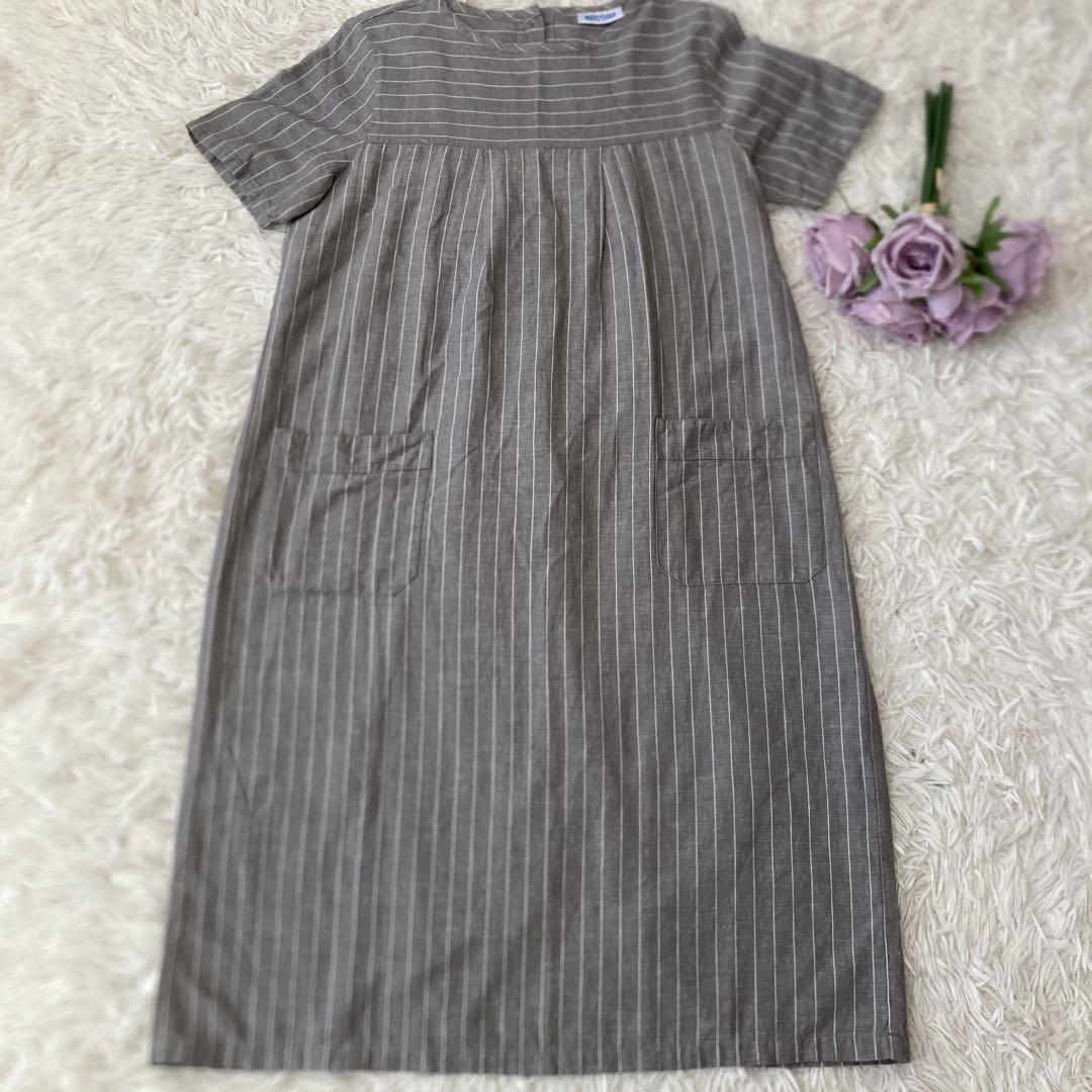 【美品♡リネン混】ARMEN ワンピース　アーメン チュニック麻綿