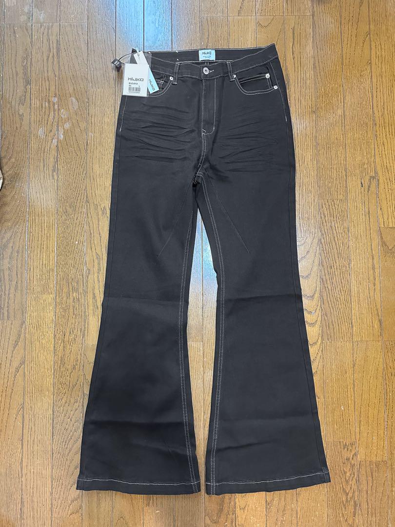 大量入荷 MIJKO フレアパンツ 新品未使用 - メルカリ パンツ