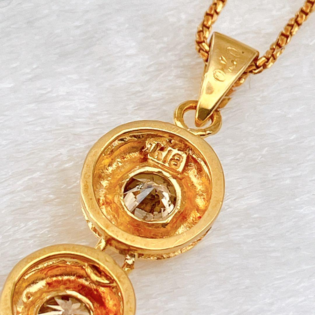 美品✨️ K18 YG ダイヤモンド 0.7ct ネックレストップ 2.19g