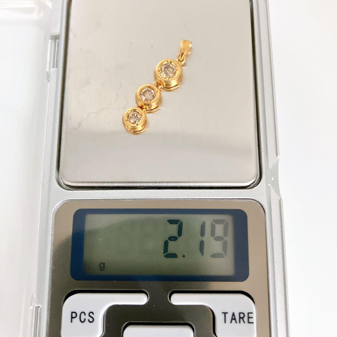 美品✨️ K18 YG ダイヤモンド 0.7ct ネックレストップ 2.19g
