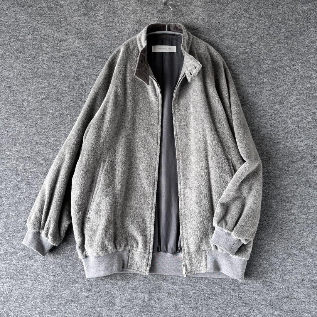 GALERIE VIE キッドモヘヤ シャギー ビッグハリントン ジャケット