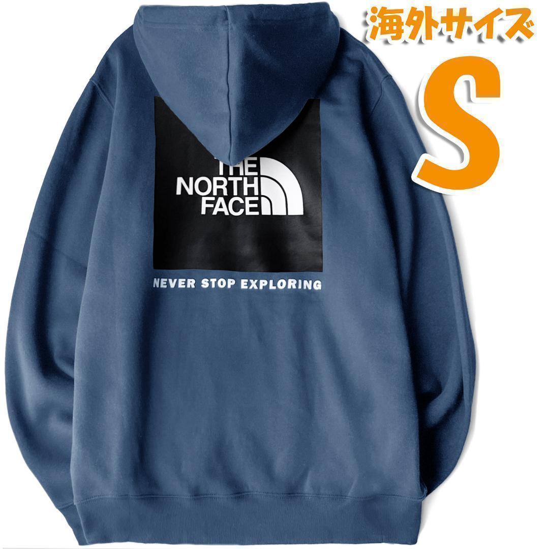 ノースフェイス メンズ パーカー 海外S 日本M相当 新品 ネイビー BOX 12,100円