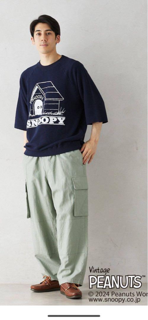 ジャーナルスタンダード 別注　スヌーピー　半袖スウェット　ネイビー　M 新品