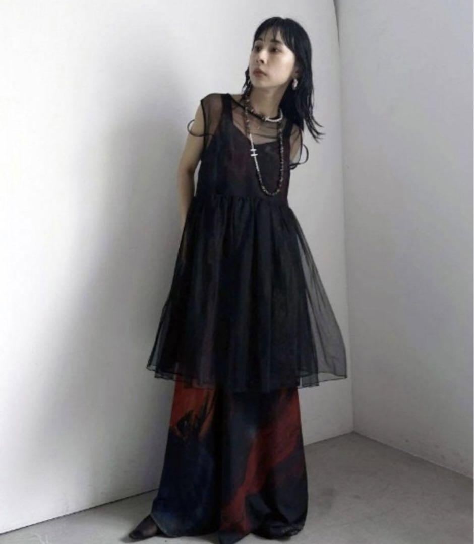 Ameri 3WAY MARGOT GEL ART DRESS( 黒、Mサイズ) ameri 3WAY MARGOT GEL ART DRESS/S