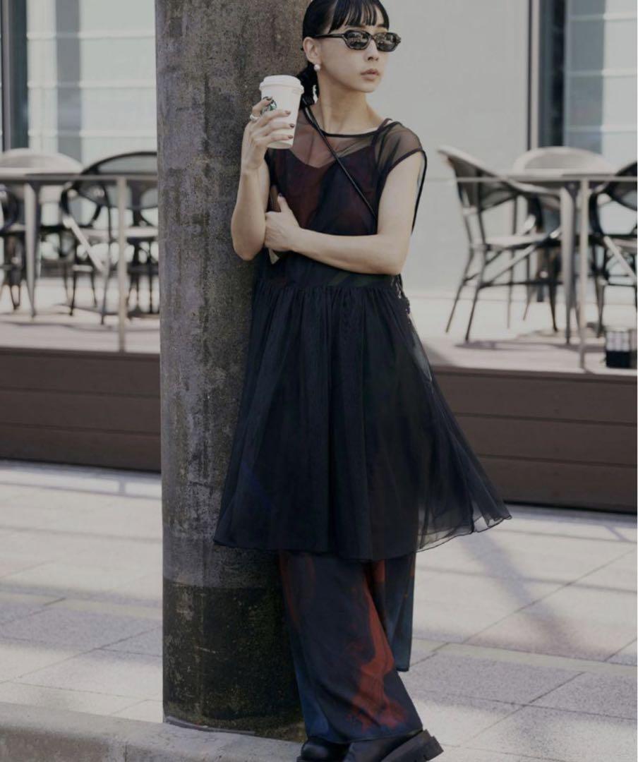 Ameri 3WAY MARGOT GEL ART DRESS( 黒、Mサイズ) ameri 3WAY MARGOT GEL ART DRESS/S
