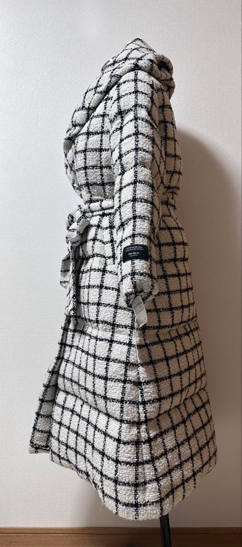 新品未使用タグ付き　Her lip to ツイードダウンコート S 黒　コジハル 新品未使用タグ付き Her lip to ツイードダウンコート S 黒 コジハル