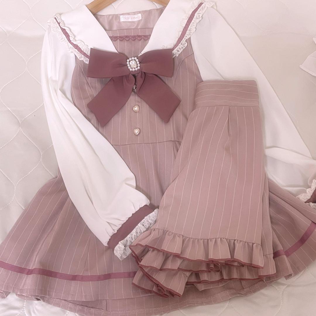 LIZLISA セーラーカラーセットアップ ピンク 量産型