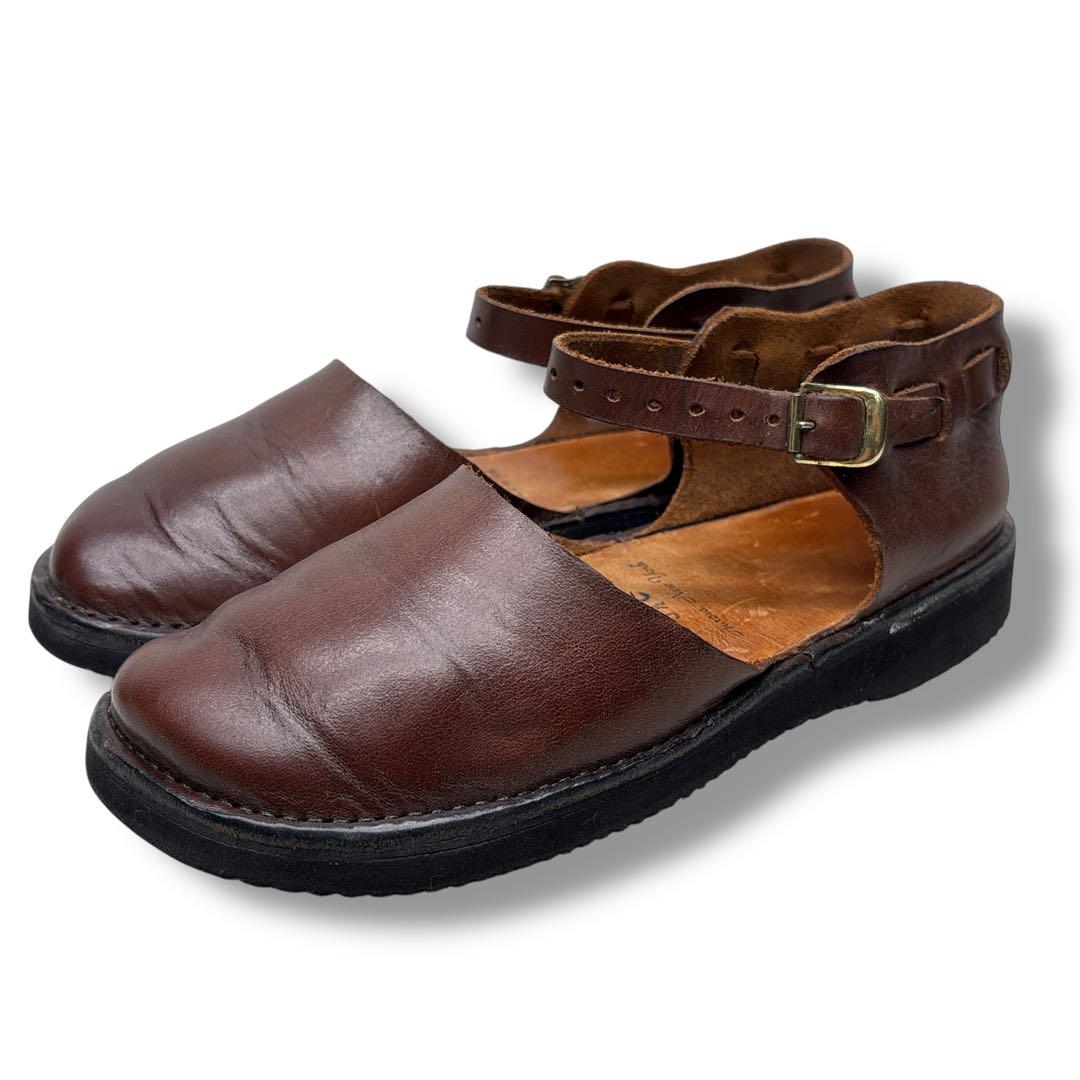 オーロラシューズ ニューチャイニーズ レザー ブラウン サイズ6 aurora-shoes-new-chinese-ev_-