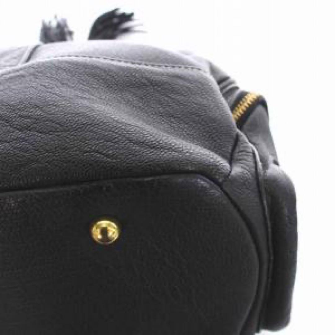 美品】トフアンドロードストーン黒レザーショルダーバッグ